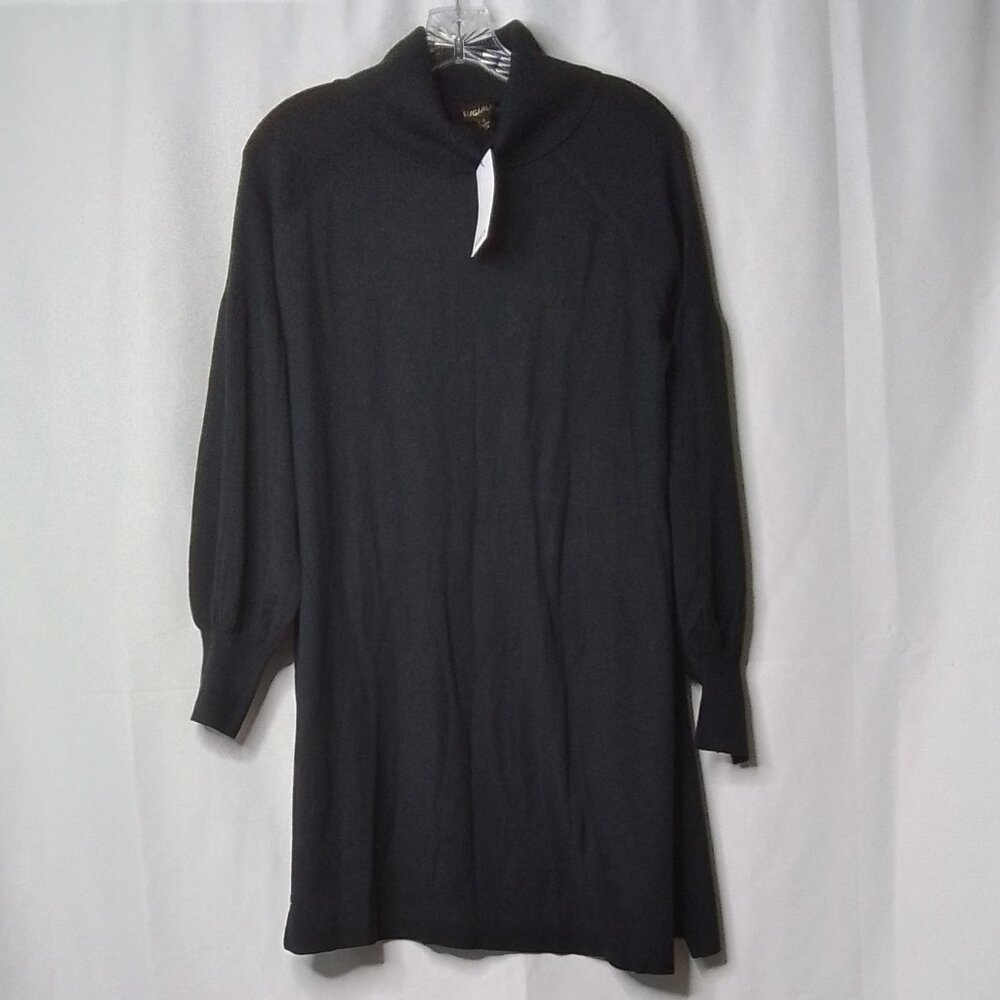 NWT SUGARLIPS ARIANNE BLACK TURTLENECK SWEATER DRESS SIZE M